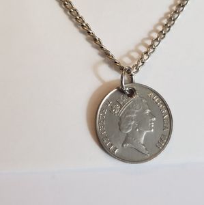 3/$15 Australian coin necklace - pendant and chain
